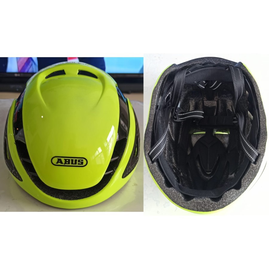 ABUSS replica Aero Helmet GameChangerr NEON YELLOW helm road bike - SIZE M