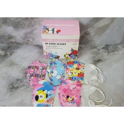 Matahari Masker Anak Duckbill BTS ISI 50PCS NOBOX Disposable Face Mask