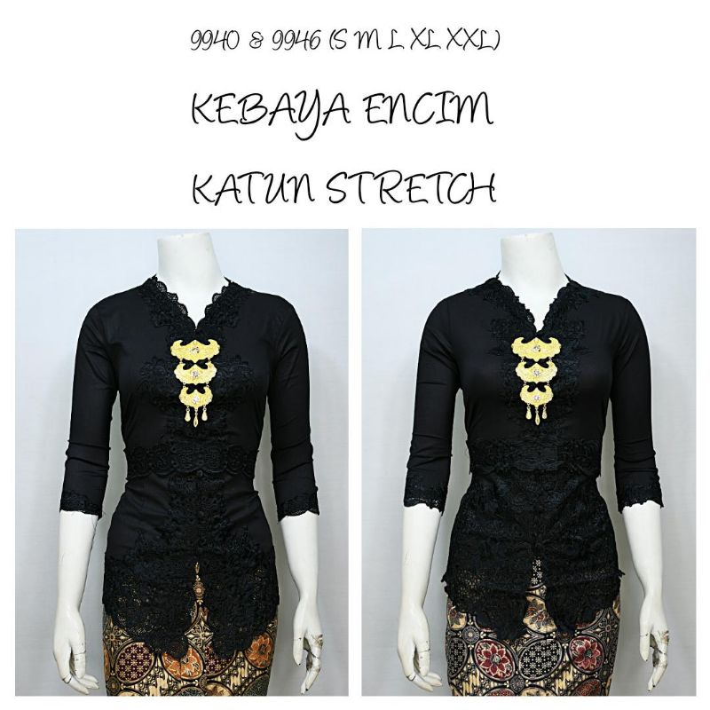 Indah KEBAYA MODERN ENCIM LENGAN 7/8 BORDIR EMAS KATUN STRETCH KEBAYA WISUDA KEBAYA KATUN KEBAYA AKA