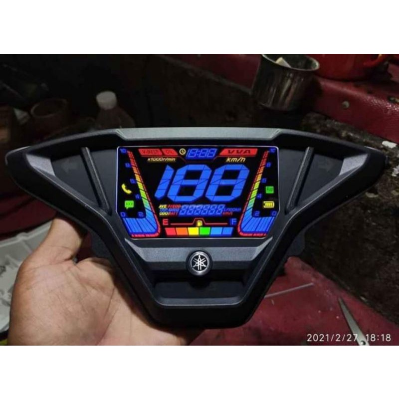 stiker speedometer yamaha all new aerox connected 2021 stiker lcd aerox new 2021