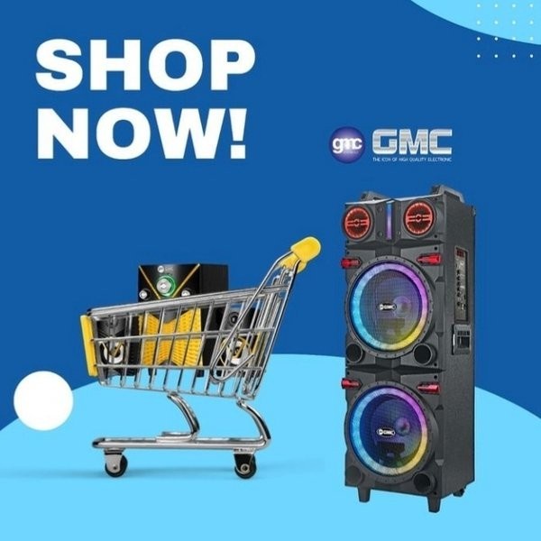 SPEAKER KARAOKE PORTABLE GMC 897V / 897 V BLUETOOTH GUITAR XBASS GARANSI RESMI