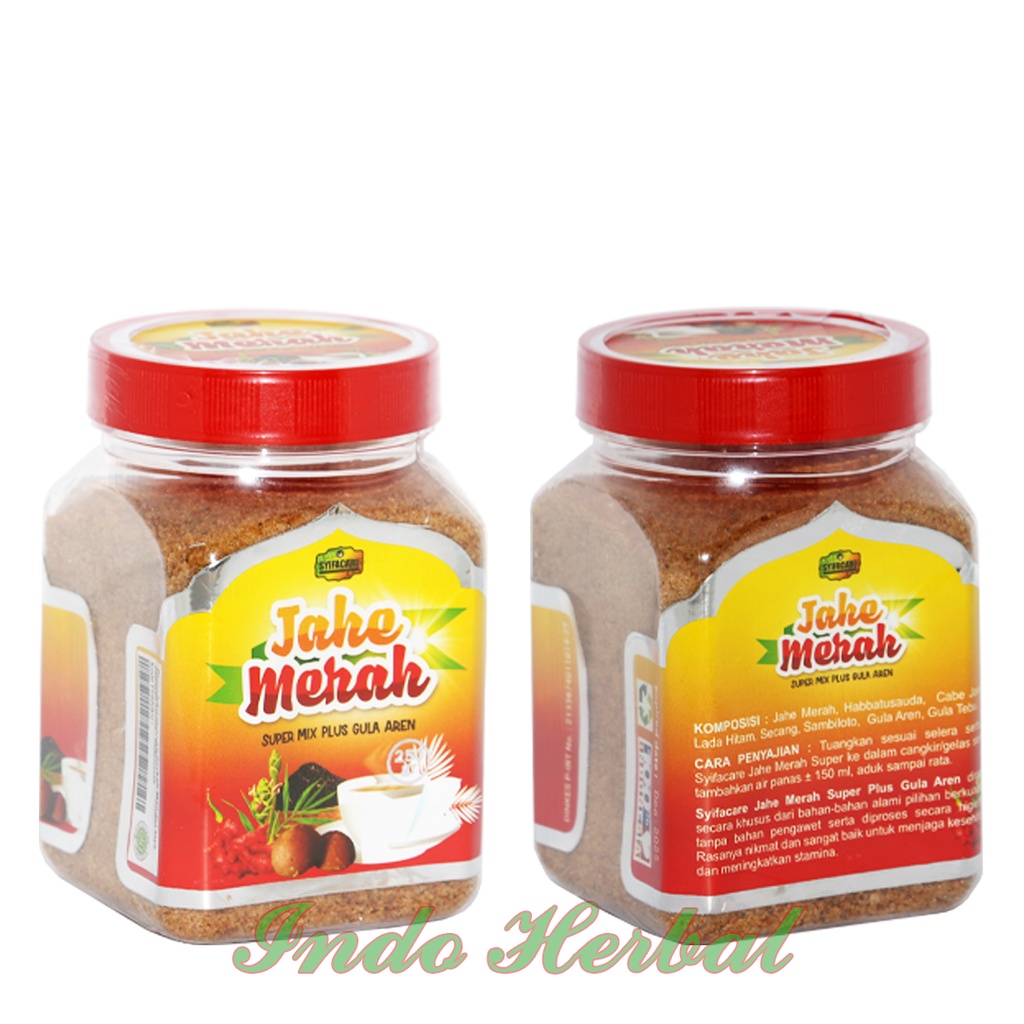 Jahe Merah Super Mix Plus Gula Aren | Jahe Merah SYIFACARE 250 gr