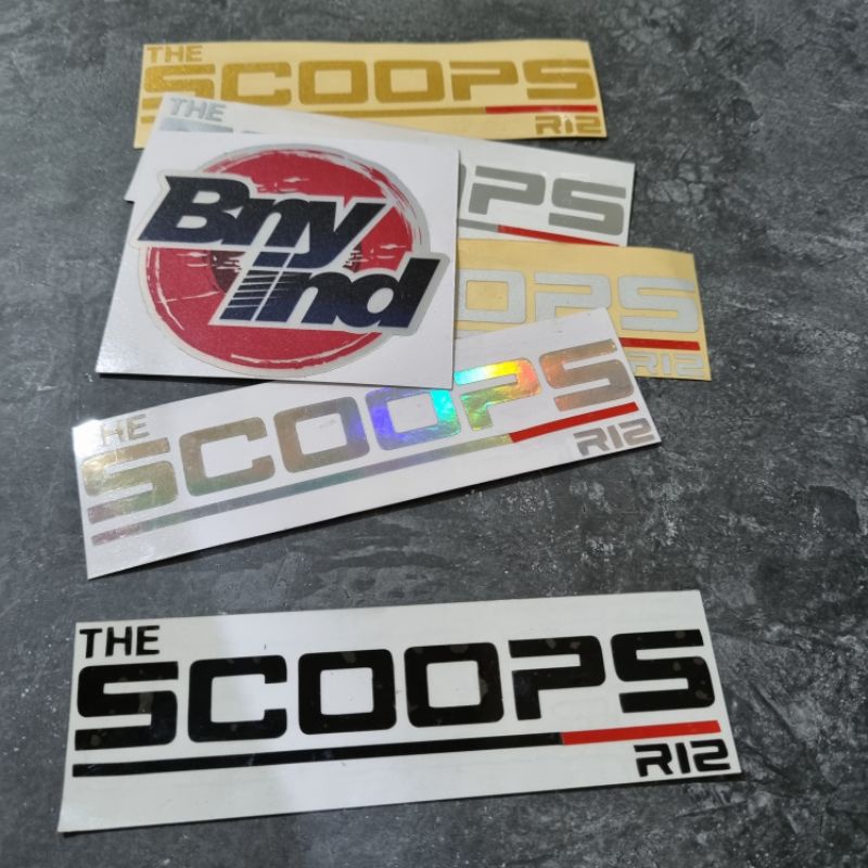 STICKER THE SCOOPS R12 CUTTING