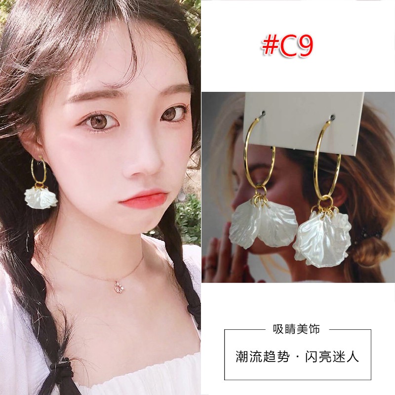 Anting panjang fashion wanita import ala korea kekinian aneka varian murah berkualitas 374