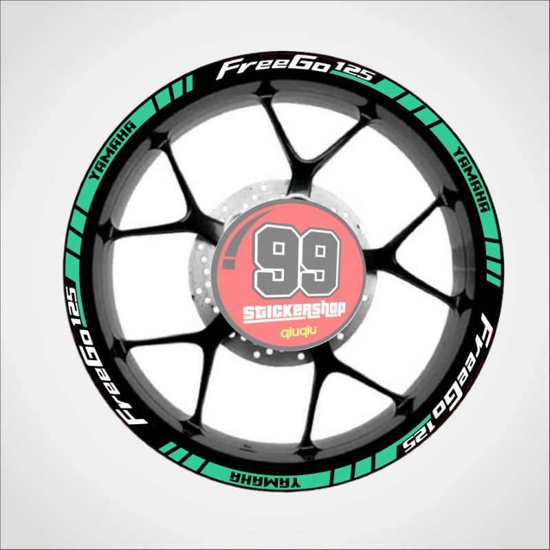 stiker velg Yamaha FreeGo