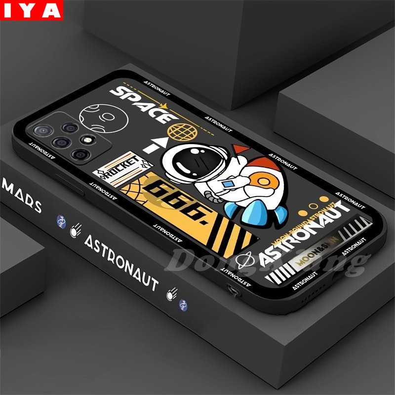 Case Bahan TPU Bentuk Kotak Untuk Samsung A23 A13 A03S A22 A21S A12 A02S A11 A51 A10 A30 A50 A52 A20S A10S M12 J4 Plus J7 Pro