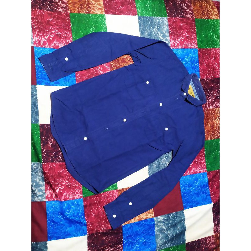 Elgoods Navy (JakCloth) Medium Slimfit Distro for College Work Long Sleeve Shirt