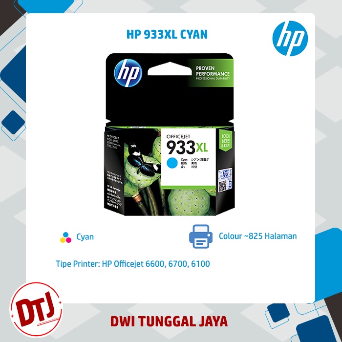 Tinta HP 933XL Cyan/Yellow/Magenta Original