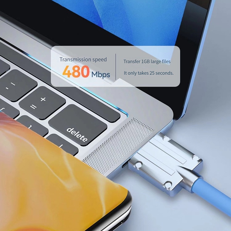 Kabel Data / Charger Micro USB / Type C / Lightning 120W / 6A Bahan Silikon