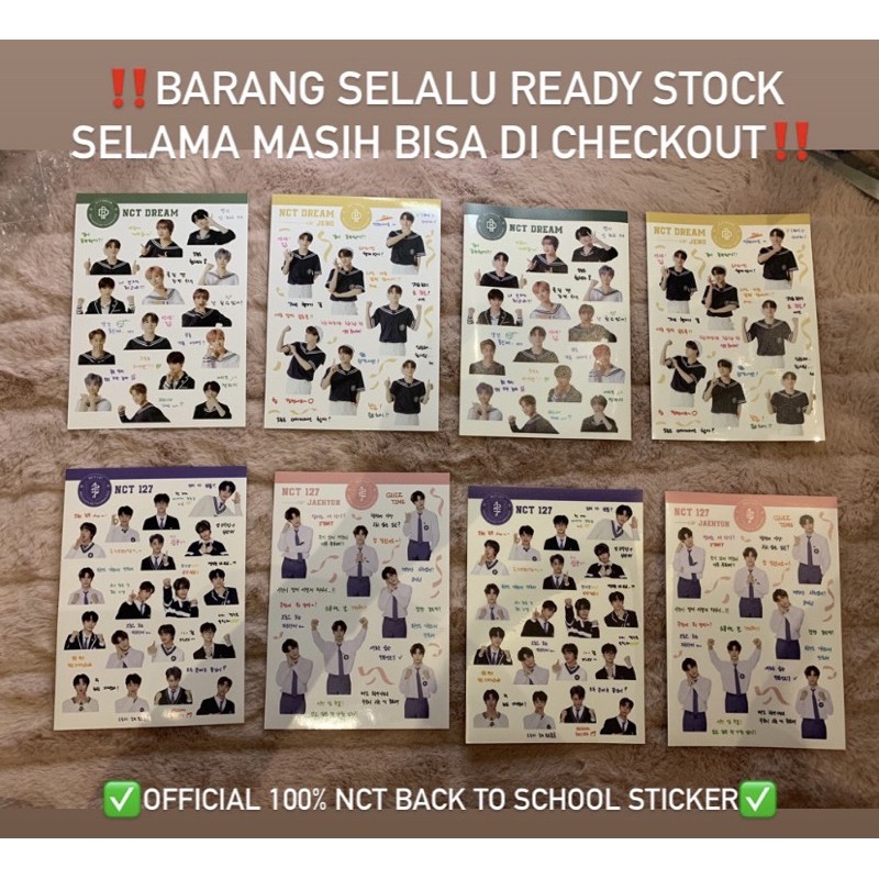 <Official> NCT DREAM 127 Jaehyun Jeno Sticker B2S Back to School Group Jaemin Jisung Photocard PC