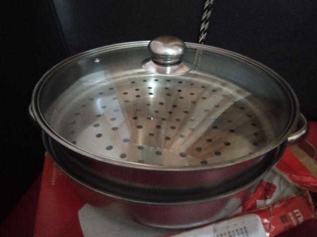 Dandang Steamer Panci Kukus Stainless Steel 28-steamer Pan