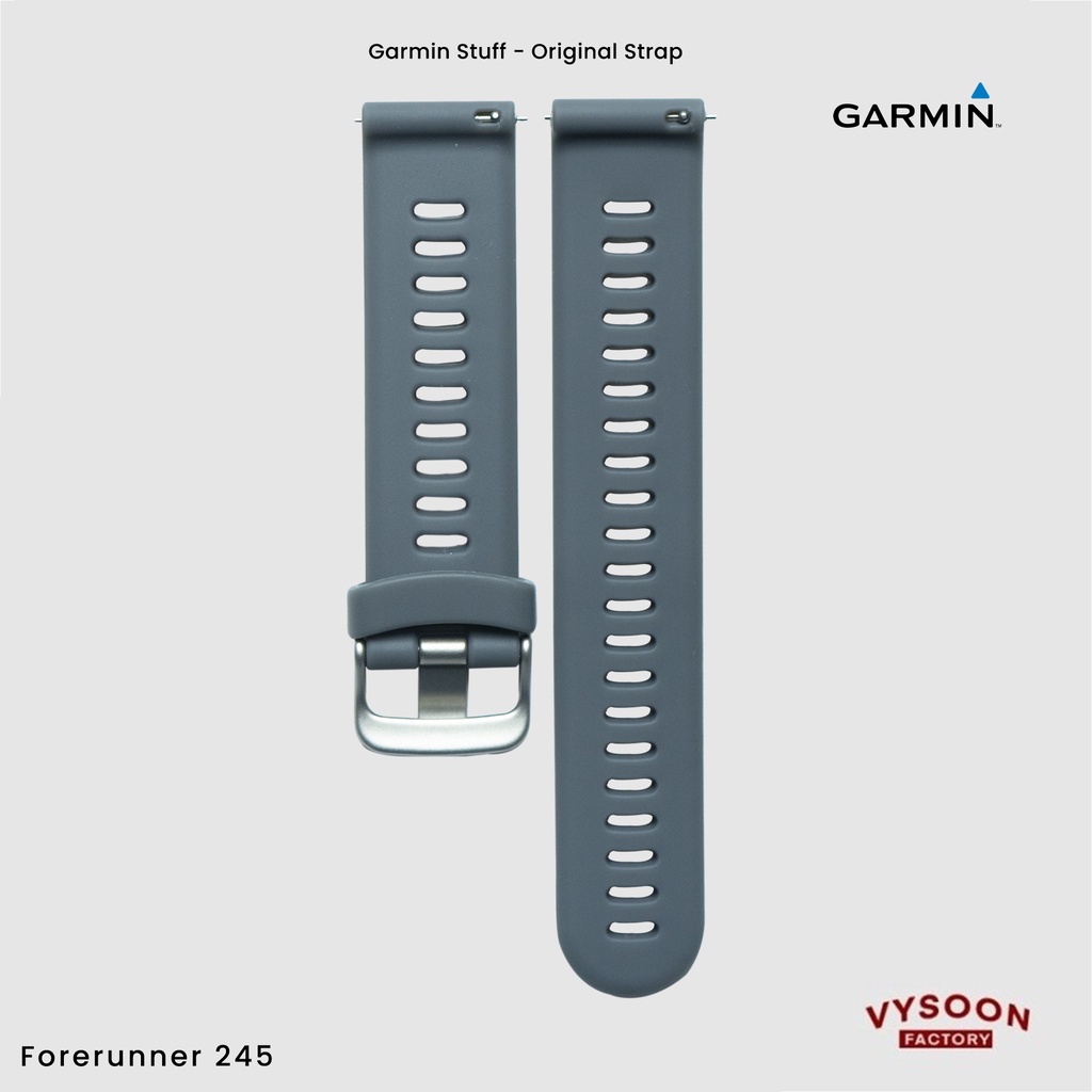 Strap Rubber Tali Jam Smartwatch Garmin Forerunner 245 QR - Gray