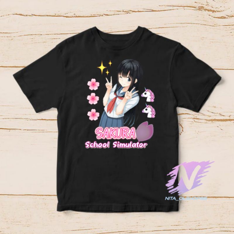 kaos anak sakura school simulator baju sakura school simulator anime