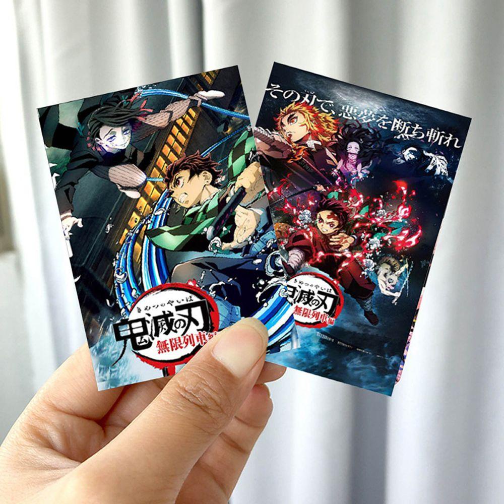 NEEDWAY Postcard Portable 30lembar/Set Kamado Tanjirou Demon Slayer Koleksi Kado Karakter Anime Photo Card