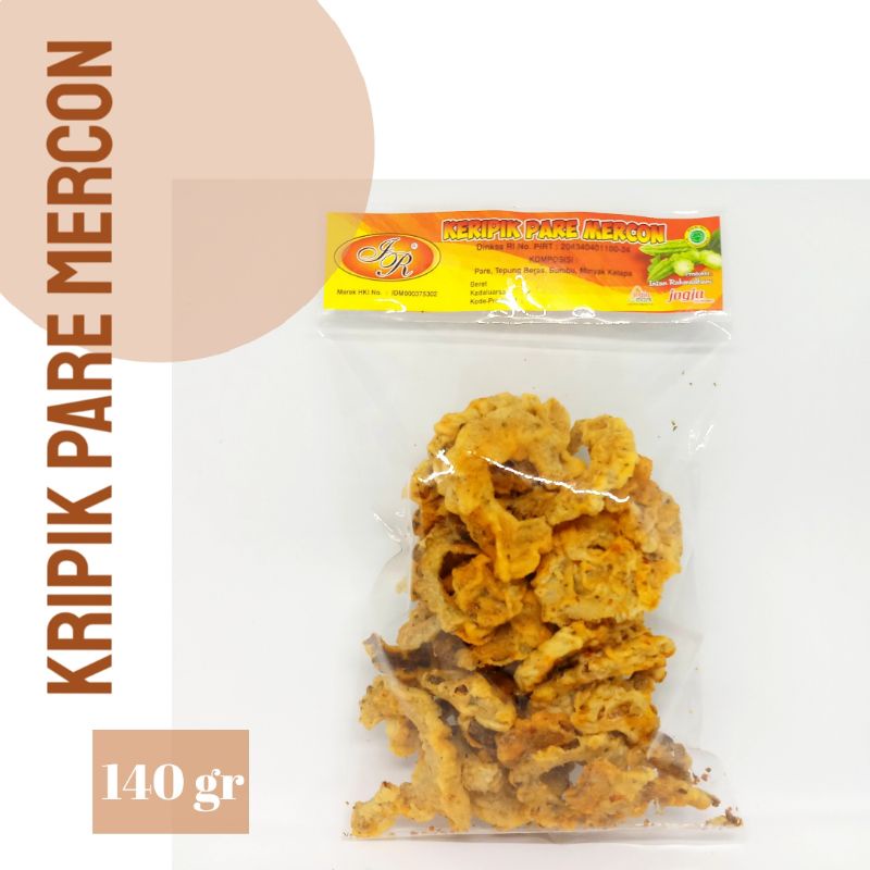 

Kripik Keripik Pare Mercon 140 gram Intan Rahmadhani Snack IR Oleh Oleh Jogja