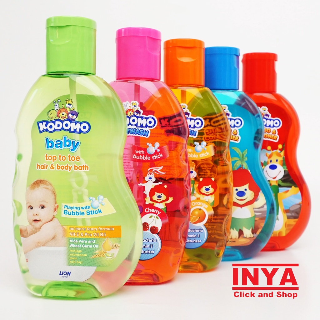 KODOMO BABY TOE TO TOE HAIR &amp; BODY BATH 200ml - Sabun &amp; Shampoo Bayi 2in1