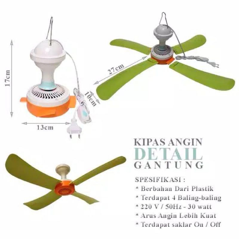 Kipas angin gantung 30watt