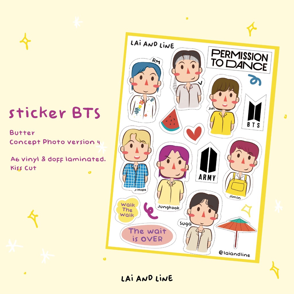 

BTS STICKER VINNYL