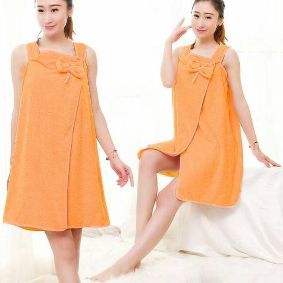 Paling Diminati Baju jubah kimono handuk mandi ribbon wanita dewasa import model polos