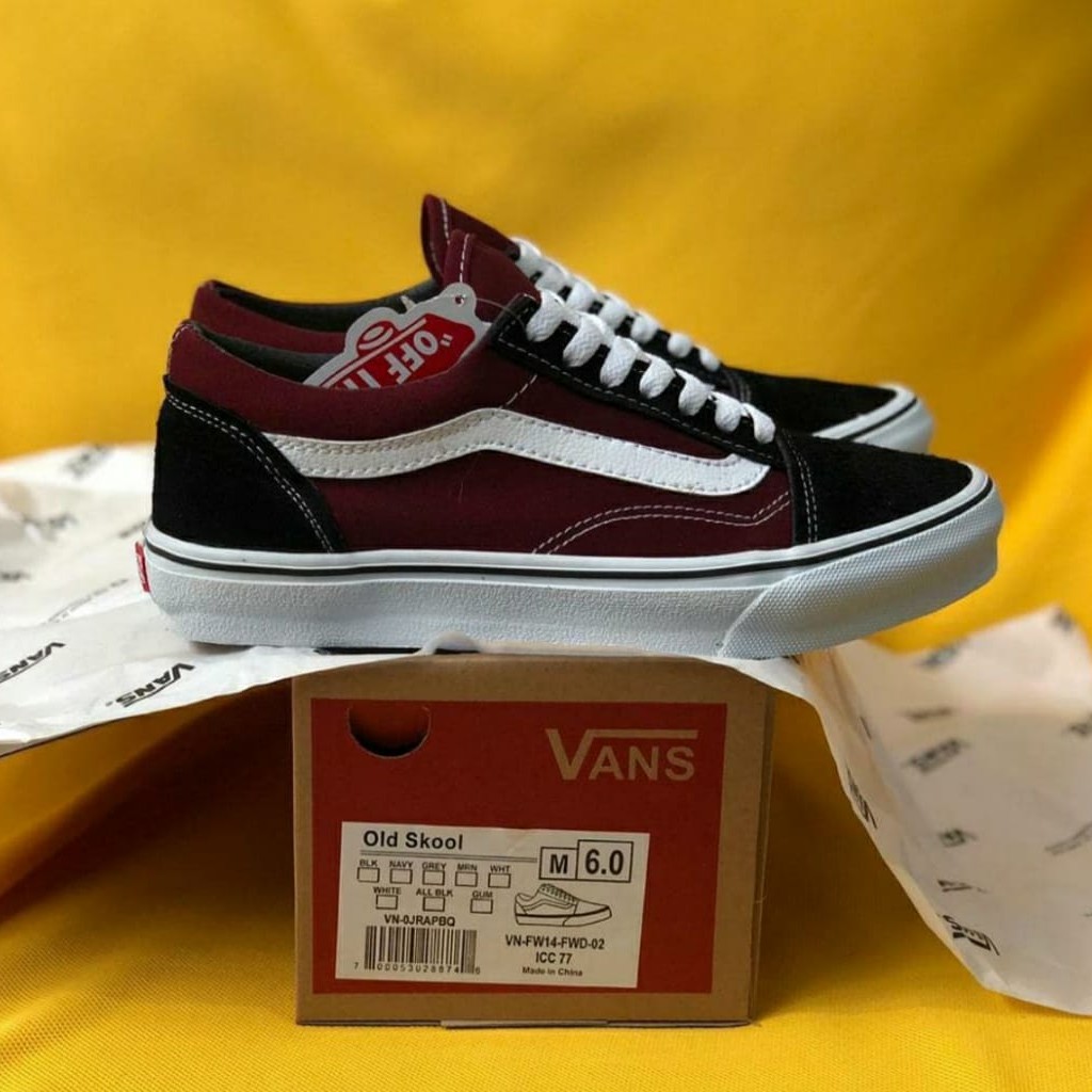 SEPATU VANS OLD SKOOL MAROON