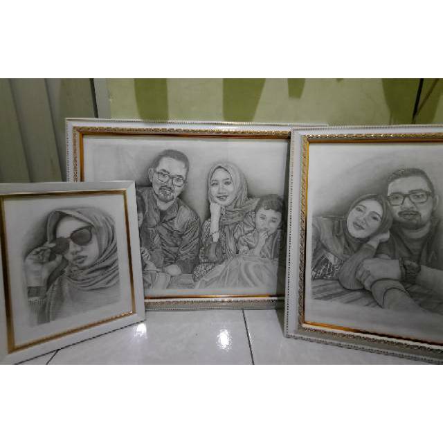 

Kado Unik Sketsa Wajah A4 | Pure Handmade No Aplikasi | Bonus bingkai