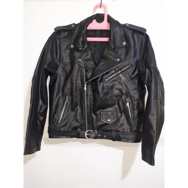 JAKET KULIT PRIA MODEL RAMONES SECOND