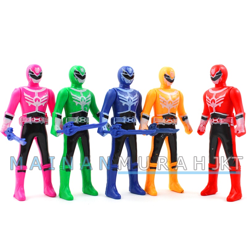 MAINANKEI ANAK MURAH POWER RANGER ISI 5PCS HIASAN KUE ULTAH  ROBOT ROBOTAN ANAK LAKI LAKI