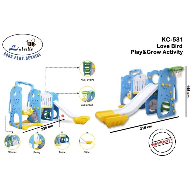 KC-531 labeille love bird play &amp; grow activity / perosotan &amp; mainan KC531