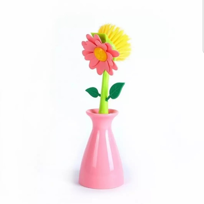 

Sikat Cuci Piring Panci Serbaguna Bentuk Bunga Matahari Mudah Kering - Pink5328