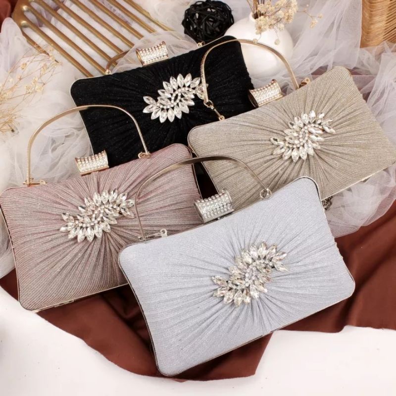 TAS PESTA KONDANGAN WANITA DOMPET CLUTCH HANDBAG HAND BAG SHOULDER TENTENG JINJING TALI RANTAI WANITA CEWEK CEWE PEREMPUAN FASHION BATAM BRANDED MURAH PREMIUM TERBARU KEKINIAN MEWAH ELEGAN 2022 MAC 39 BERKUALITAS BAGUS MOTIF CANTIK KEREN IMPORT KEKINIAN