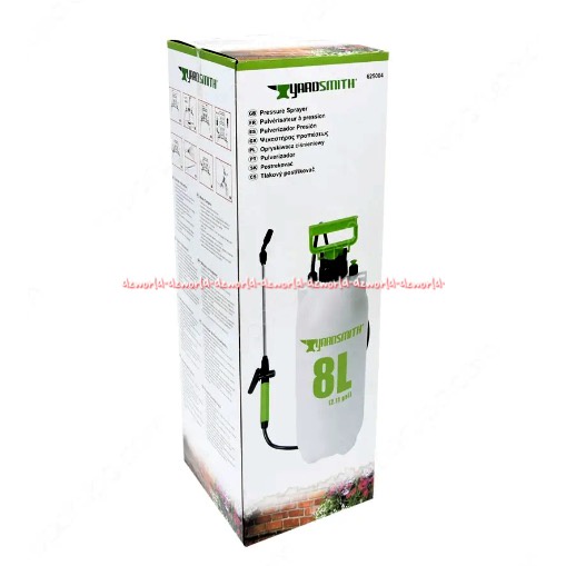 Yardsmith Tangki Semprot Tanaman 8L Hijau Alat Semprot Pupuk Taman Bunga Kebun Spray Yard Smith 8 Litter 8 ltr