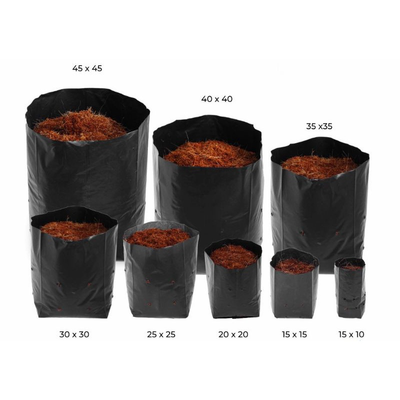 Polybag satuan ukuran 15x15,20x20,25x25