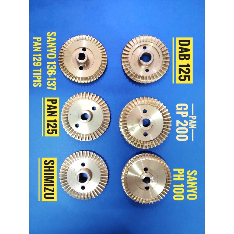 Impeller pompa air Kuningan Impeler National Panasonic Shimizu
