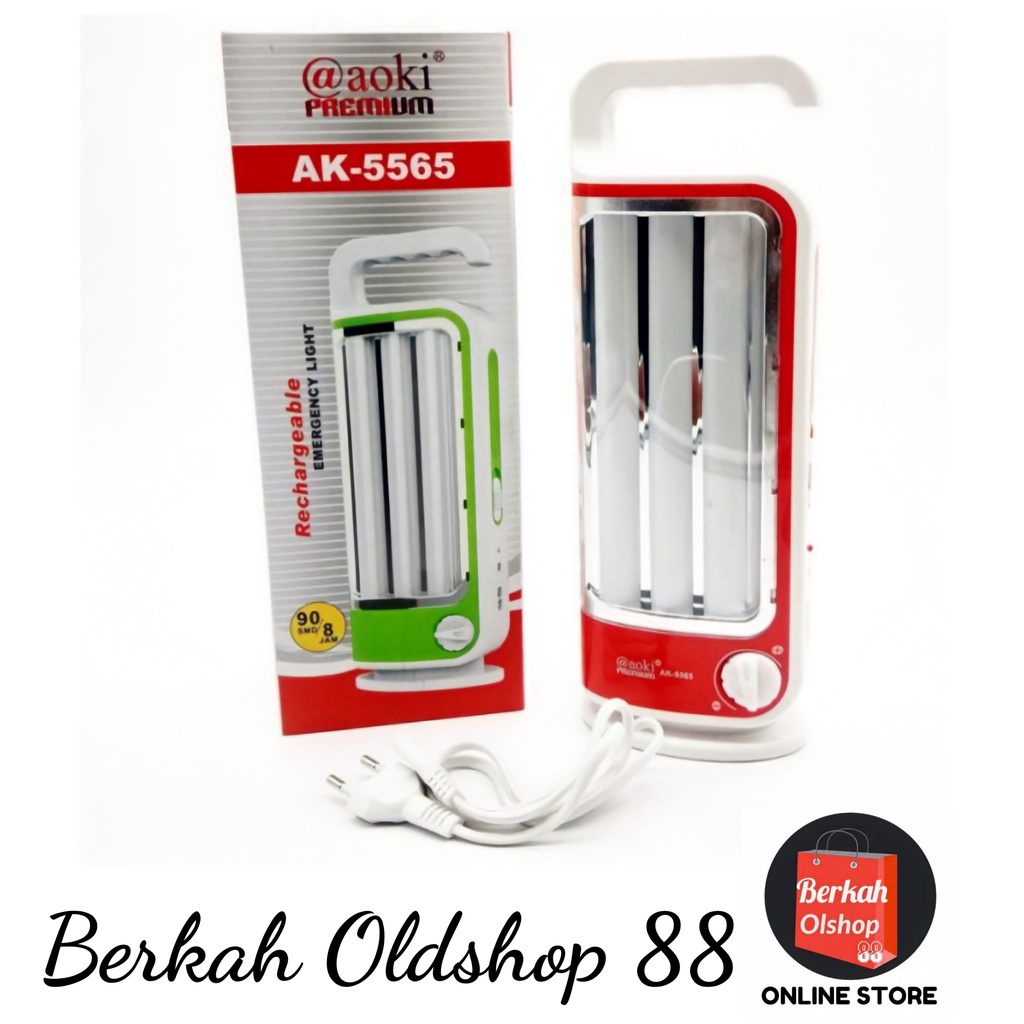 Berkah Oldshop 88 - LAMPU EMERGENCY TUBE 90SMD DIMMER DARURAT AOKI AK 5565