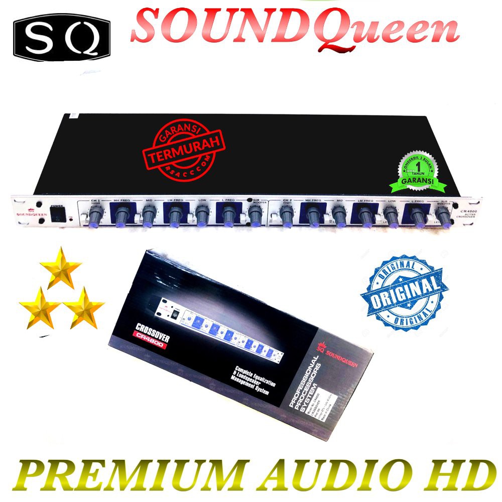 Crossover SOUND QUEEN CR4800 DOUBLE SUBWOOFER ORIGINAL