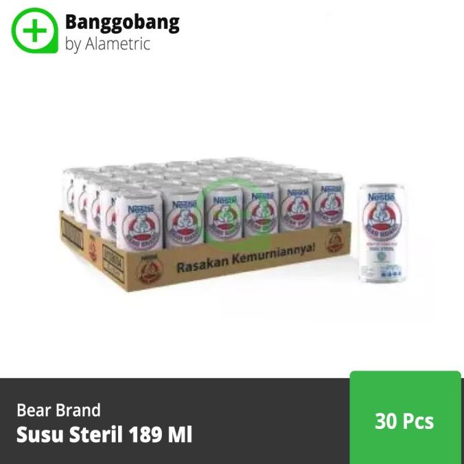 

[COD] Bear Brand / Susu Beruang Susu Steril 30 x 189 ml - Banggobang [COD]