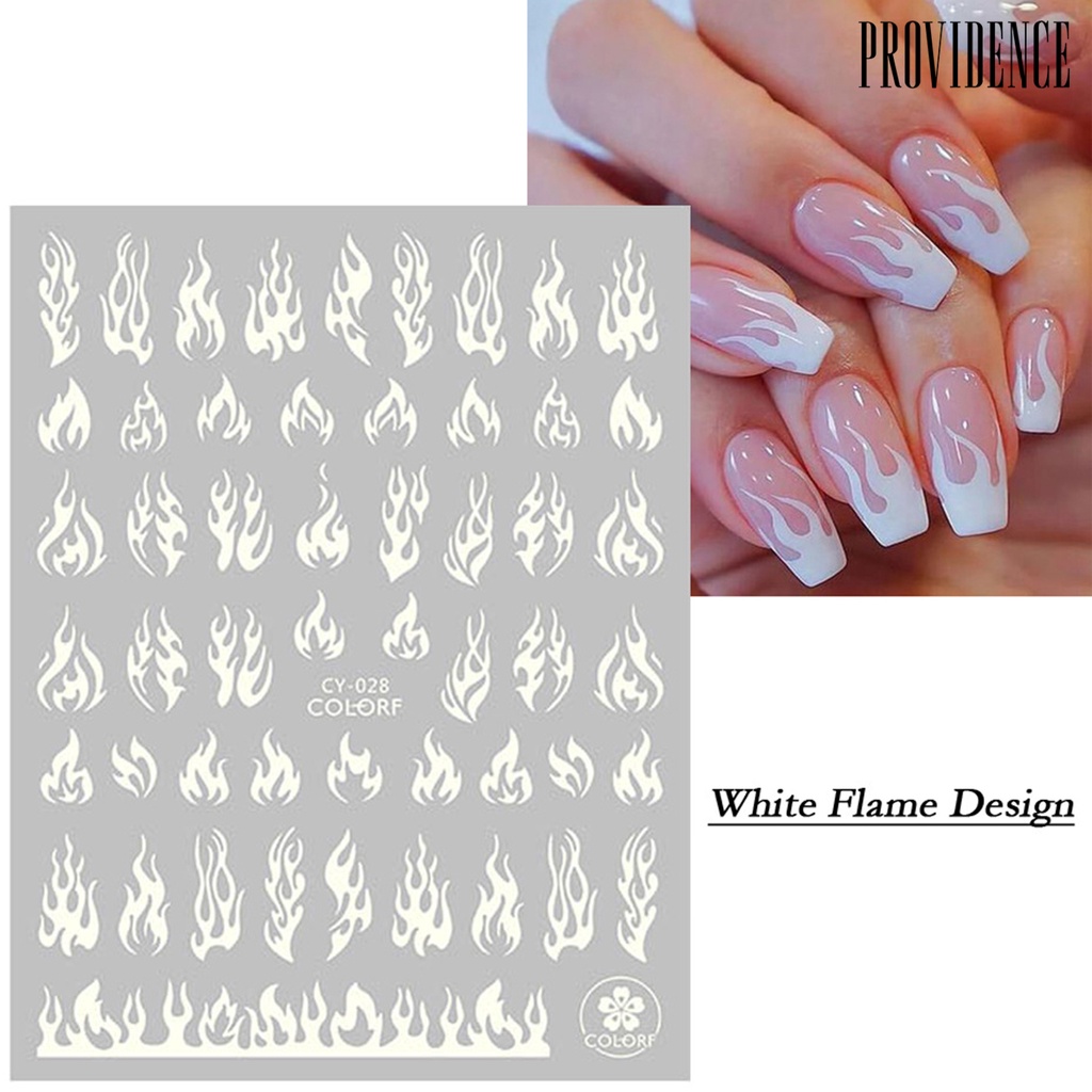 Stiker Kuku Efek Fluorescent Glow In The Dark Desain Kupu-Kupu Bintang Slider Untuk Manicure