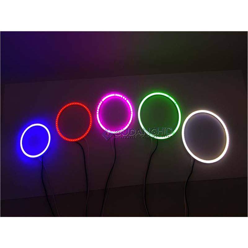 COB LED Angel Eyes Shadow Ring Plasma LED Warna Warni Banyak Ukuran