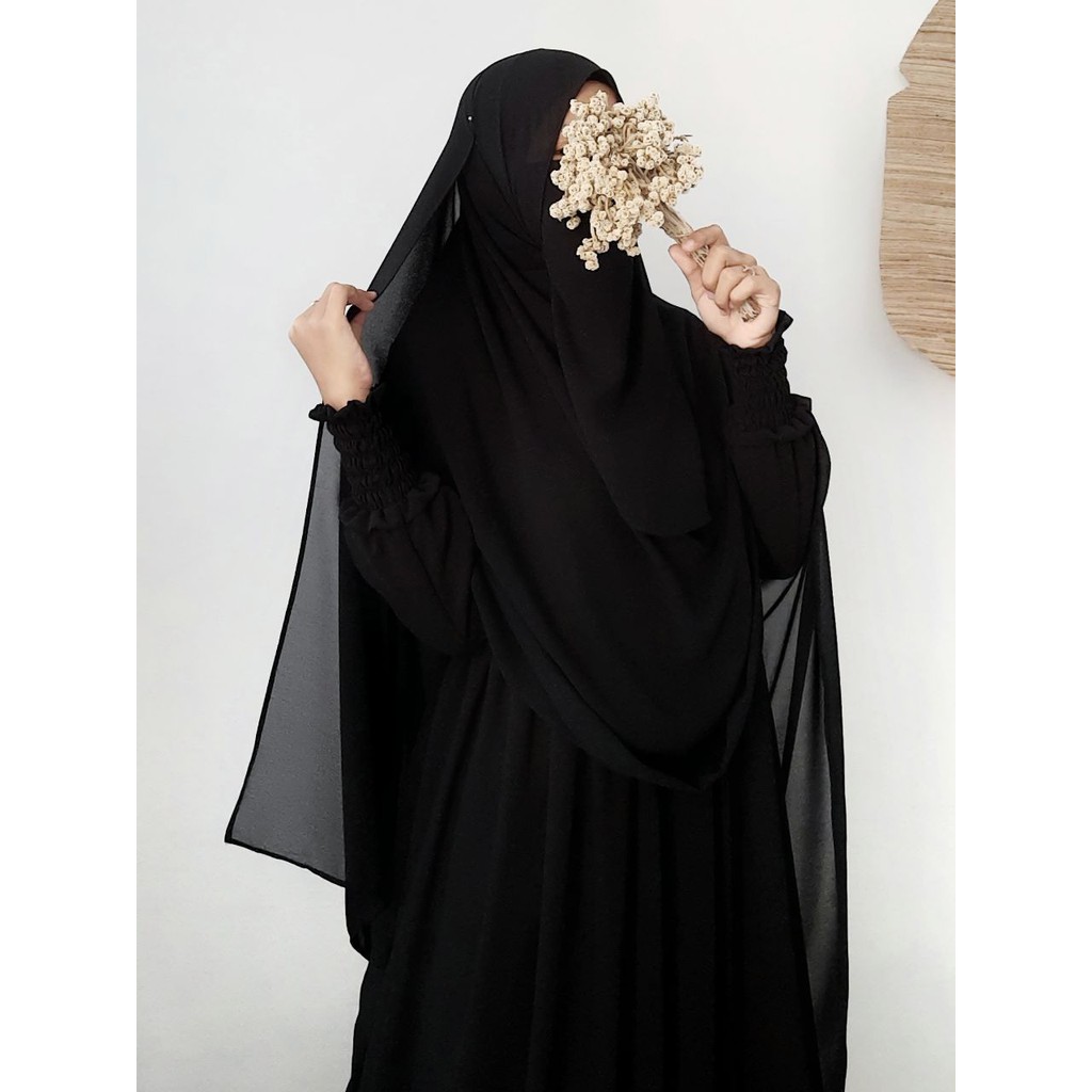 (PART 1) PASHMINA 200x100 SET CADAR/PASHMINA JUMBO CERUTI/PASMINA SYARI-Black