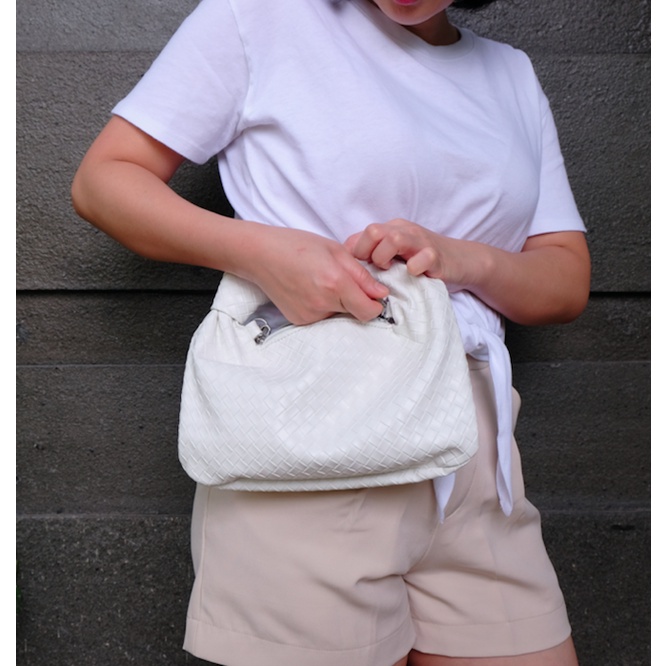 Coco Bag / Fashion Korea Tas Wanita Putih Kecil Bahu Selempang