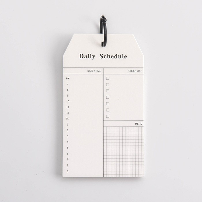 

Kertas Catatan Notes Agenda / Jadwal Harian Dengan Ring (50 Lembar)