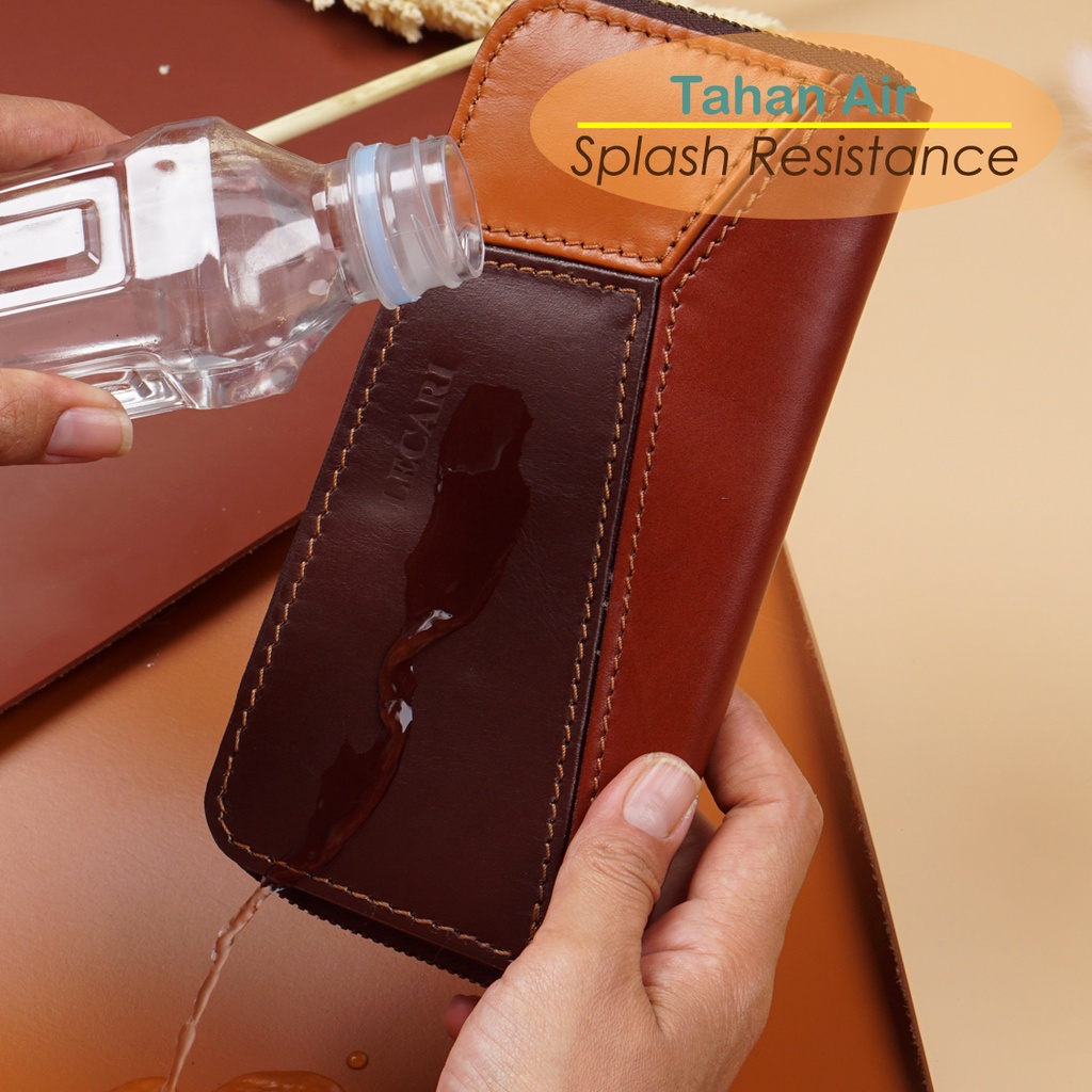 Kamila Dompet Wanita Genuine Leather Dompet Kulit Asli Color Burgundy