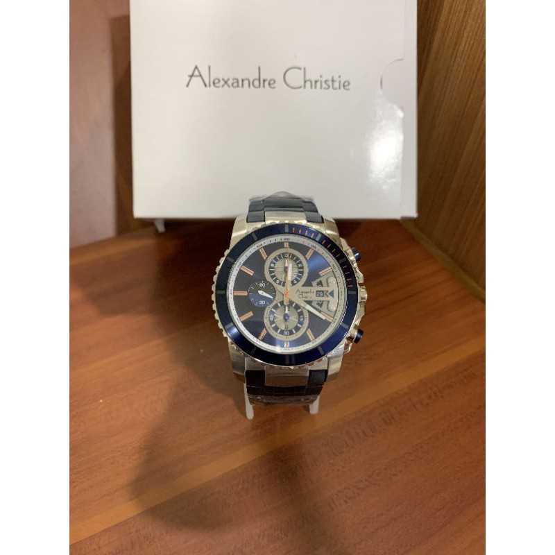AC6455 MCBTUBU FOTO ASLI JAM TANGAN ALEXANDER CHRISTIE PRIA ORIGINAL