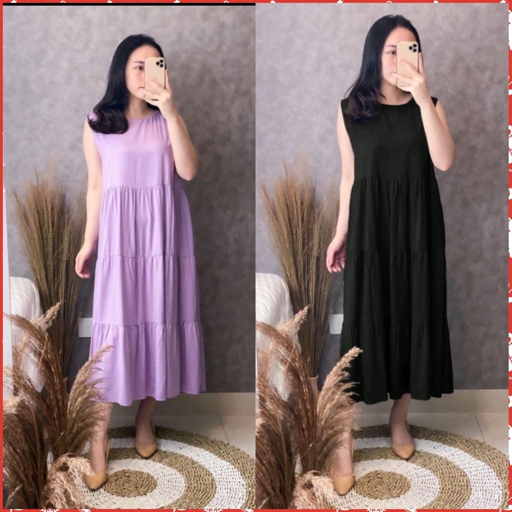 Dress Lekbong Rayon / Overall Susun Rayon / Inner Rayon / Iner Jevanni