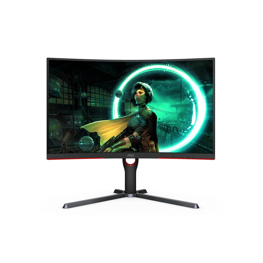 LED AOC C27G3 27&quot; VA Curved 1000R 1080p 165Hz 1ms HDMI DP Ergo Monitor