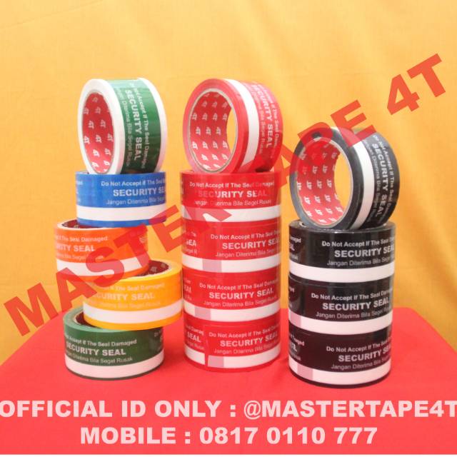 Lakban Printing Security Seal Lakban Pengaman Lakban Cetak Jangan Diterima Bila Segel Rusak