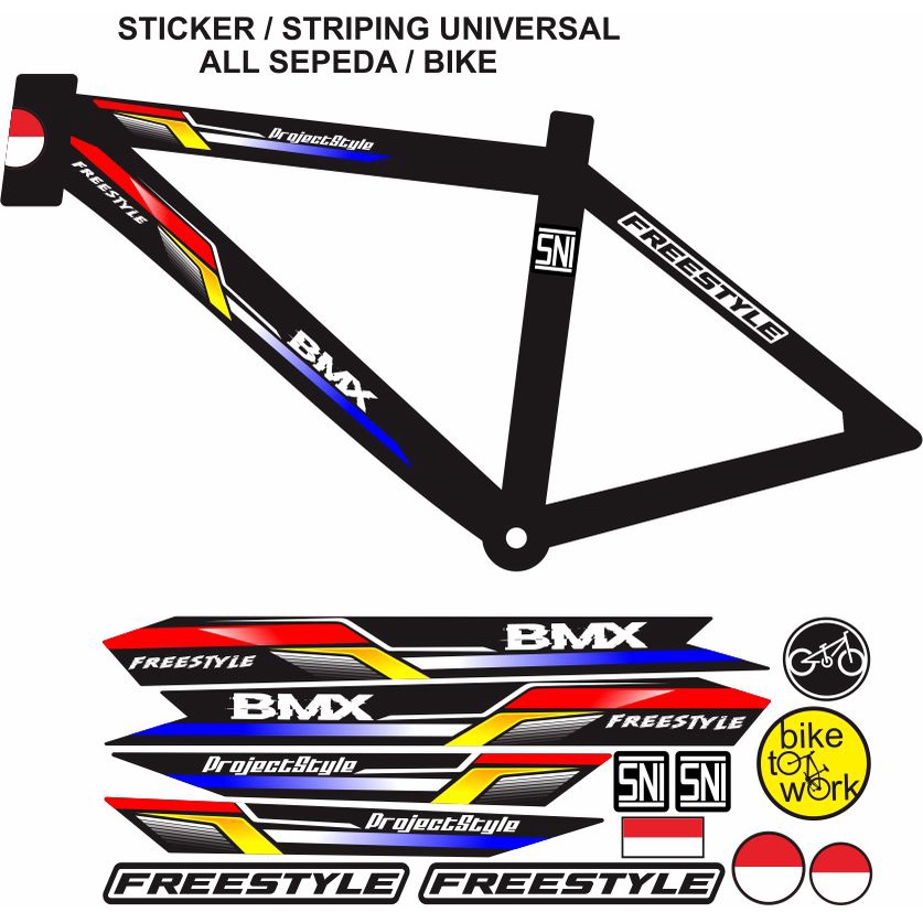 COD STRIPING VARIASI UNIVERSAL ALL SEPEDAH VARIASI / STIKER BUAT SEPEDA BMX ALL /STICKER SEPEDA GUNU