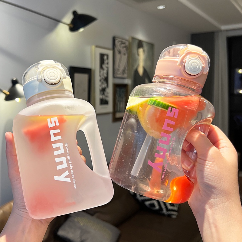 Botol Air Minum 1L Dengan Stiker 3D Bahan Plastik Untuk Olahraga