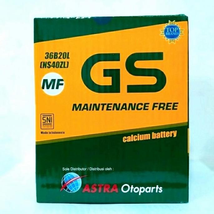 Aki Mobil Jazz, Freed, Ertiga, Xpander GS Astra MF NS40ZL Aki kering langgengb4 Berkualitas