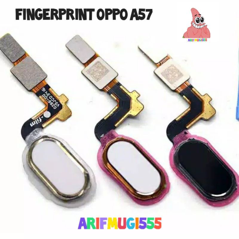 FLEXIBEL FINGERPRINT TOMBOL TENGAH HOME OPPO A57 ORIGINAL